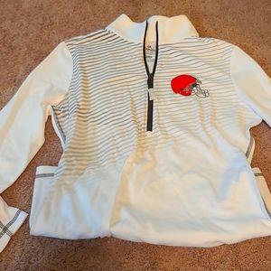 New Brown's majestic 1/4 zip sm pullover